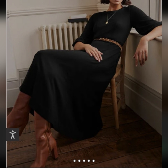 Boden Navy Midi Dress - Picture 10 of 10